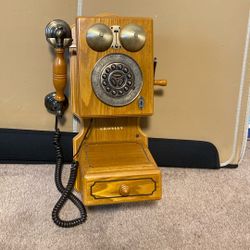 Crosley Oak Phone