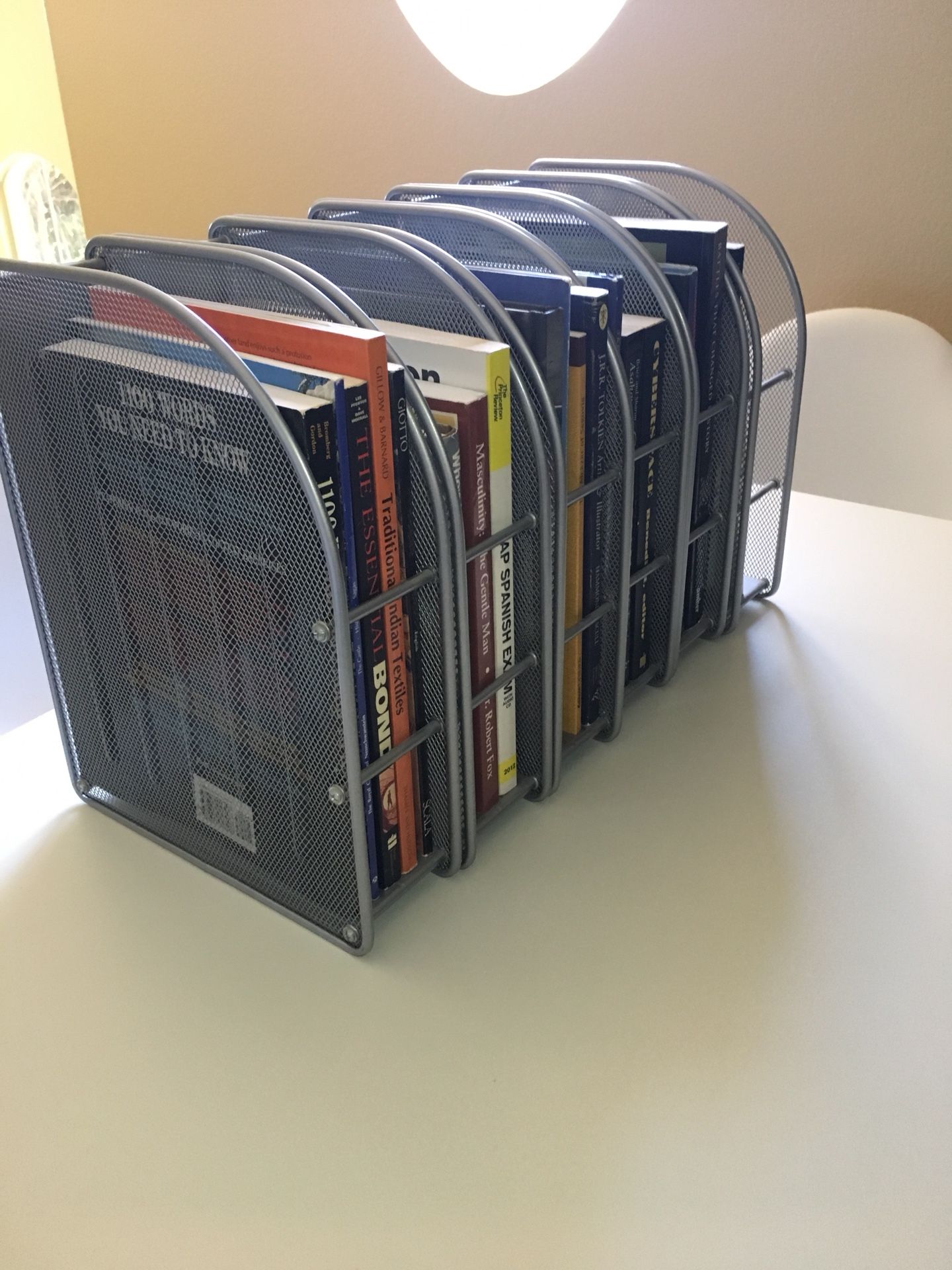 Six Metal Magazine/Book Organizer ($10/unit, individual units sold)