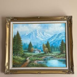 Beautiful W. Chapman Oil Painting 20”x24”