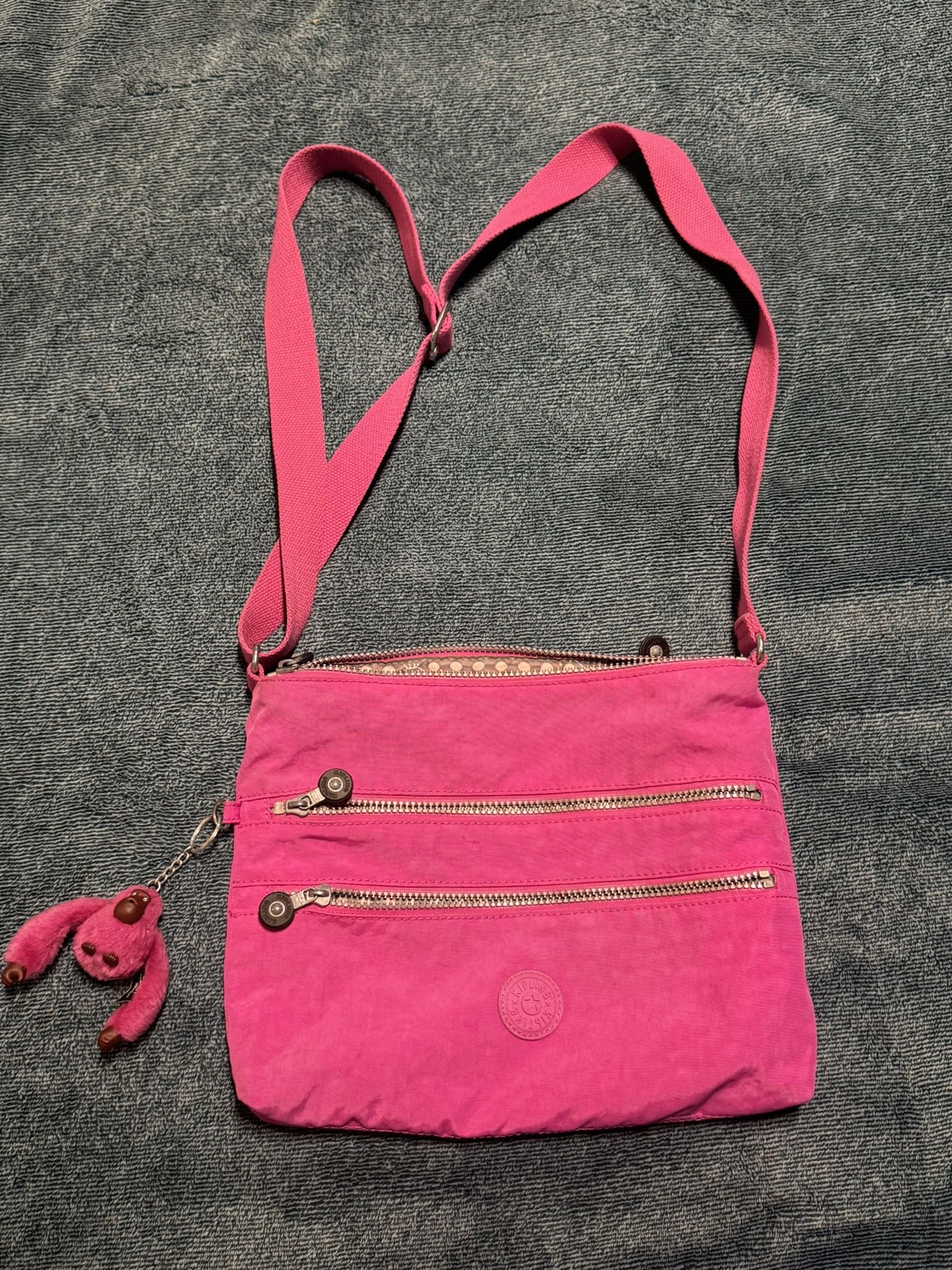 Kipling Alvar Hot Pink Crossbody Bag