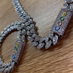 COOGI x Aporro White Gold Bracelet And Chain