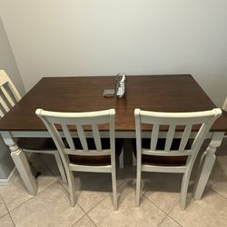 Ashley Furniture Dining Set – Table, 4 Chairs + Bench