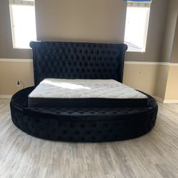 New In Box King Bed Frame With Mattress (Read Description Below)
