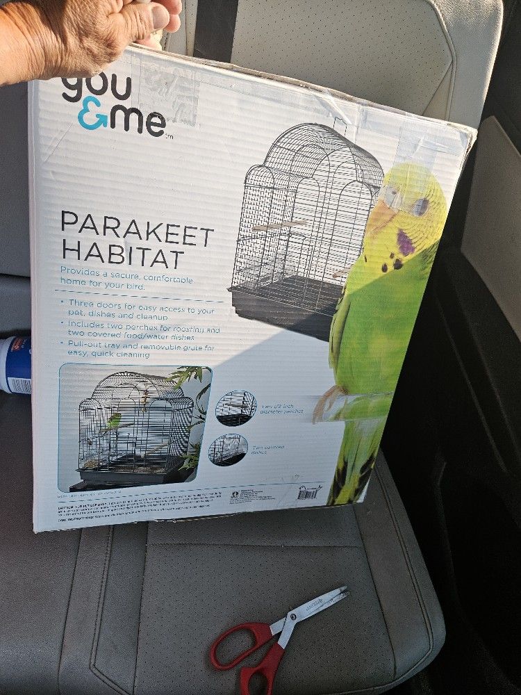 You & me PATAKEET HABITAT CAGE 16X11.5X22 Bran New