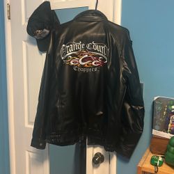 Orange County Choppers Leather Jacket 