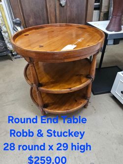 End Table 3 tier woodWe are located at 2811 East Bell road. Another Time Around Furniture.