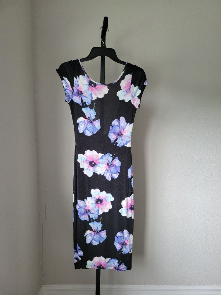 Blue/Purple Floral Dress
