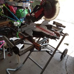 Milwaukee M18 Miter Box Saw And Rigid Folding Stand 