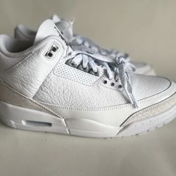 Brand New Nike Air Jordan 3 Retro Pure Money White CT8532-111 B grade Men's Size 11