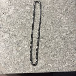 White Gold Plated 5mm/22in GLD Chain/Necklace