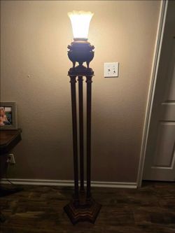 Kings Torchiere floor lamp Neoclassical Greek Roman style