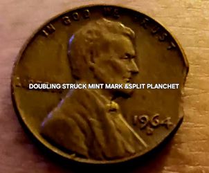 1964d  Clipped Planchet 