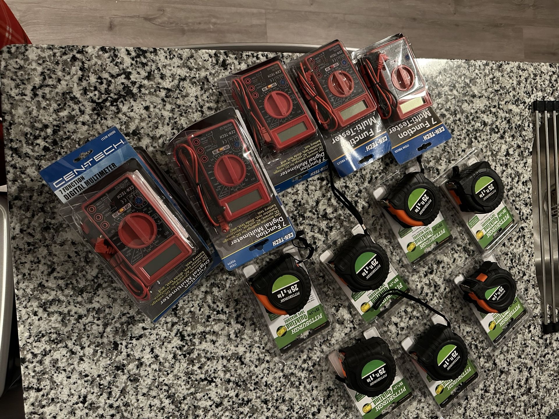 Tape Measures & 7 Function Digital Multimeter 