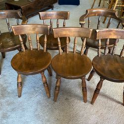 Vintage Set of 6 Chairs - 2 Captain Chairs Included!