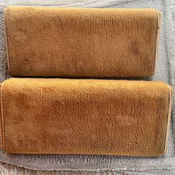 Mercedes W126 500SEL 560SEL Rear Seat Floor Foot Rests Benz 2 Palomino / Tan SEL