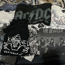 Skater shirts/y2k graphic tees