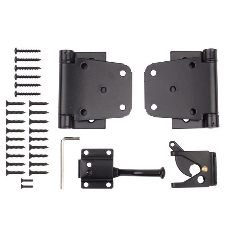 Everbilt Black Self-Closing Gate Kit