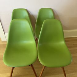 Green Bucket Dining Chairs