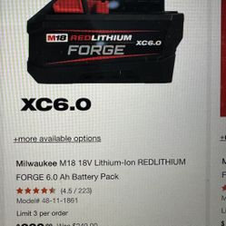 Milwaukee Battery Forge XC6,0