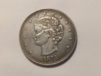 USA 1873 Frowning Bust Trade Dollar Patterns Coin / Token