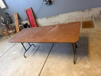 Folding Table with Wood Laminate Top