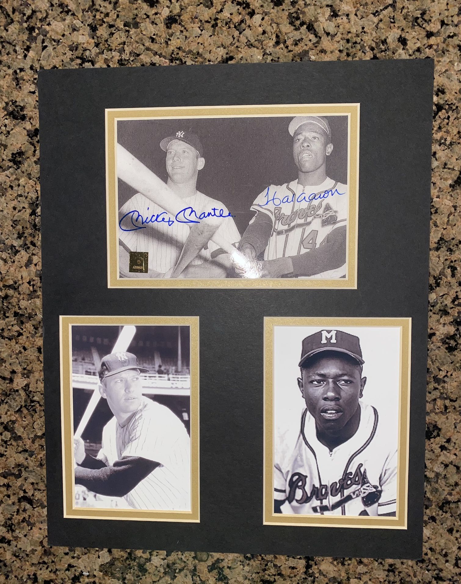 Mantle & Aaron Aurhenticated Photos