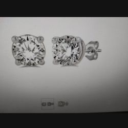 1 1/2 CARAT LAB GROWN DIAMOND EARRINGS 