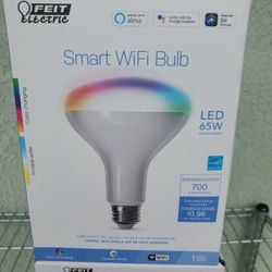 Feit Electric Feit Smart WiFi 65-Watt LED Color-enhancing Dimmable Smart Light Bulb 6 Pack