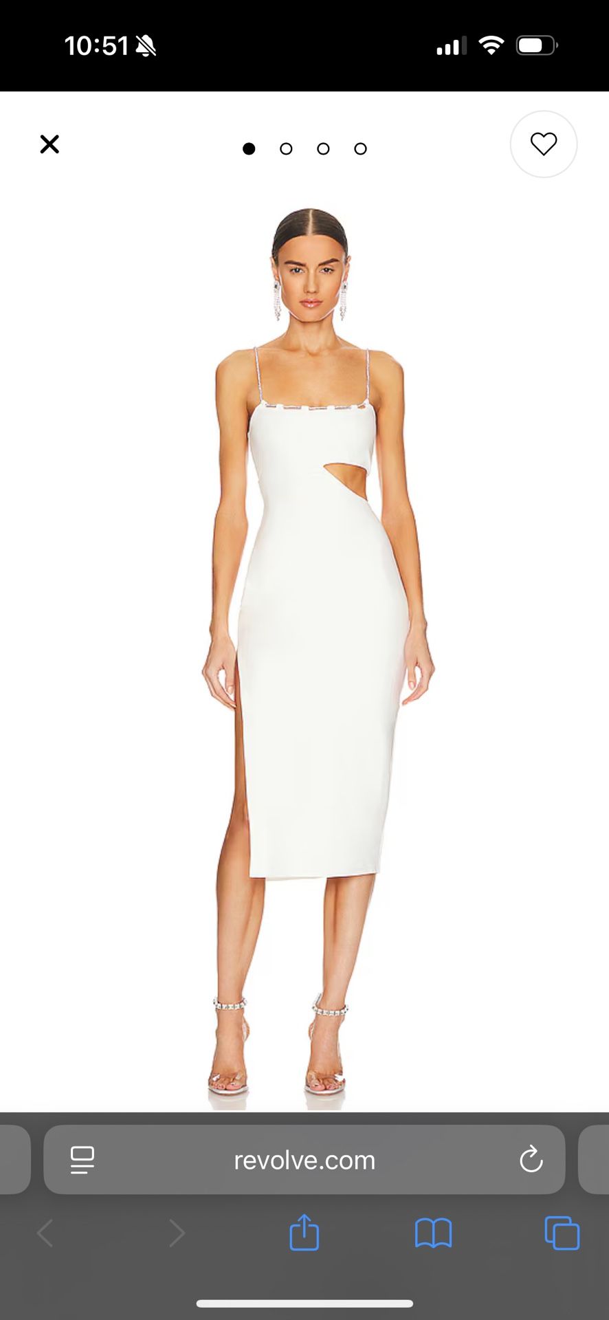 REVOLVE Charlotte Midi Dress in White
