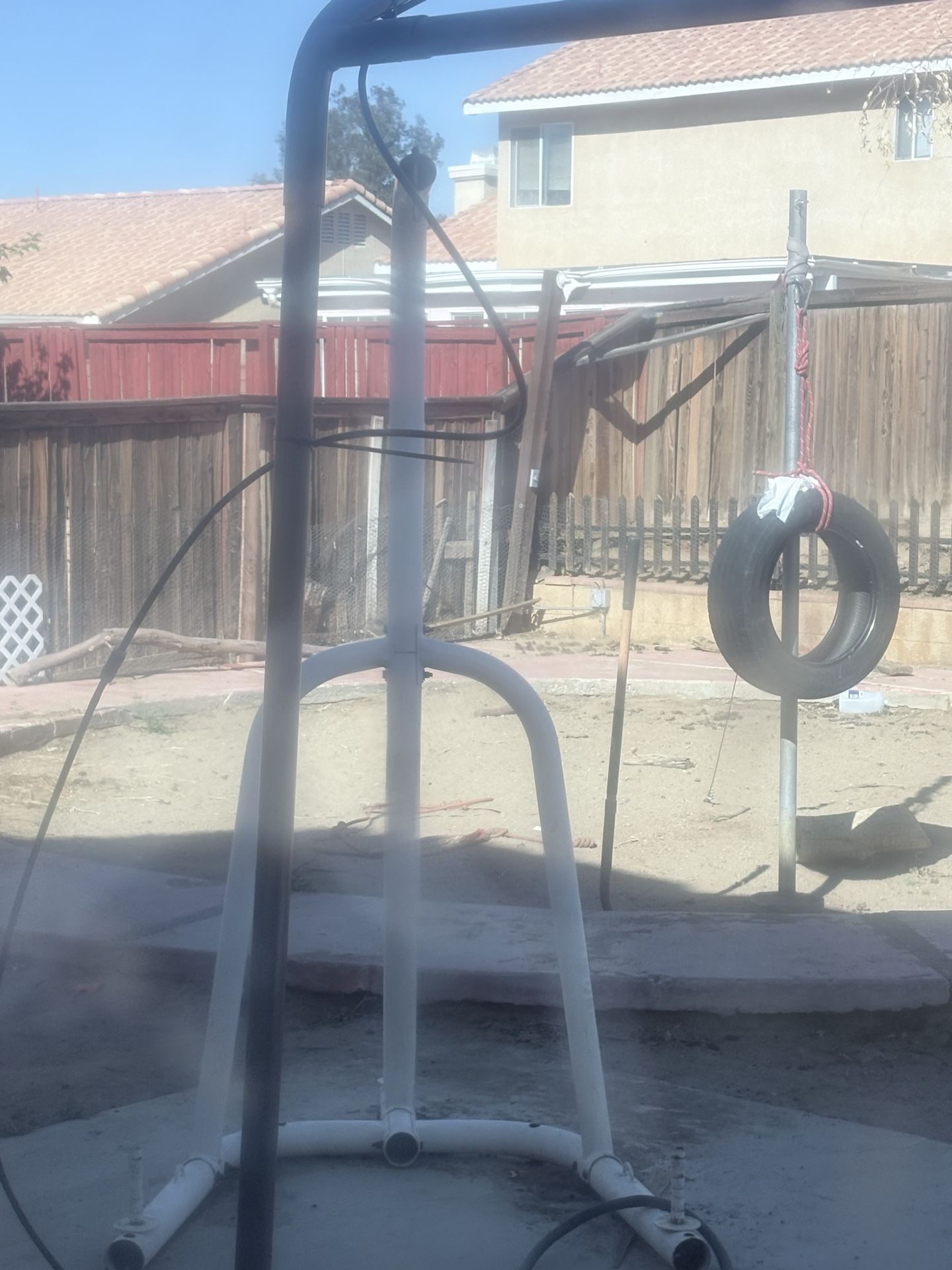 Punching bag stand