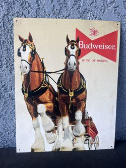 Garage Beer Bar Sign Budweiser