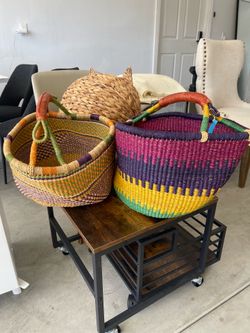 HANDWOVEN BASKET FROM GHANA