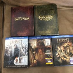 The Lord Of The Rings And The Hobbit DVDs