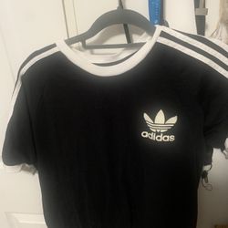 Vintage Adidas 3 Stripe Shirt Size Large 
