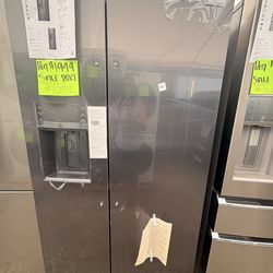 Frigidaire dark stainless steel side by side refrigerator