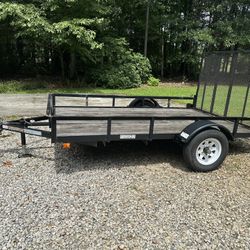 Trailer with reinforce gate 9x6