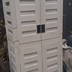 House Wall Strong 💪 LockingVirticle Storage Cabinet Shed Reinforced For Heavy Items 👍 Bin Box 