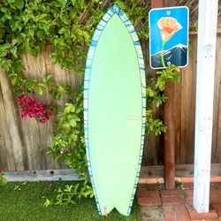 5’7 Ry Harris Flax Eco Board Twin Fin Fish Surfboard Surf Board (not Channel Islands Feb’s Fish G And S Album Tyler Warren Firewire Machado Lost Rnf)