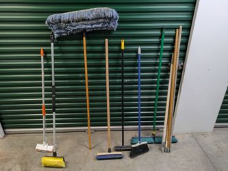 Brooms and scrubbers
