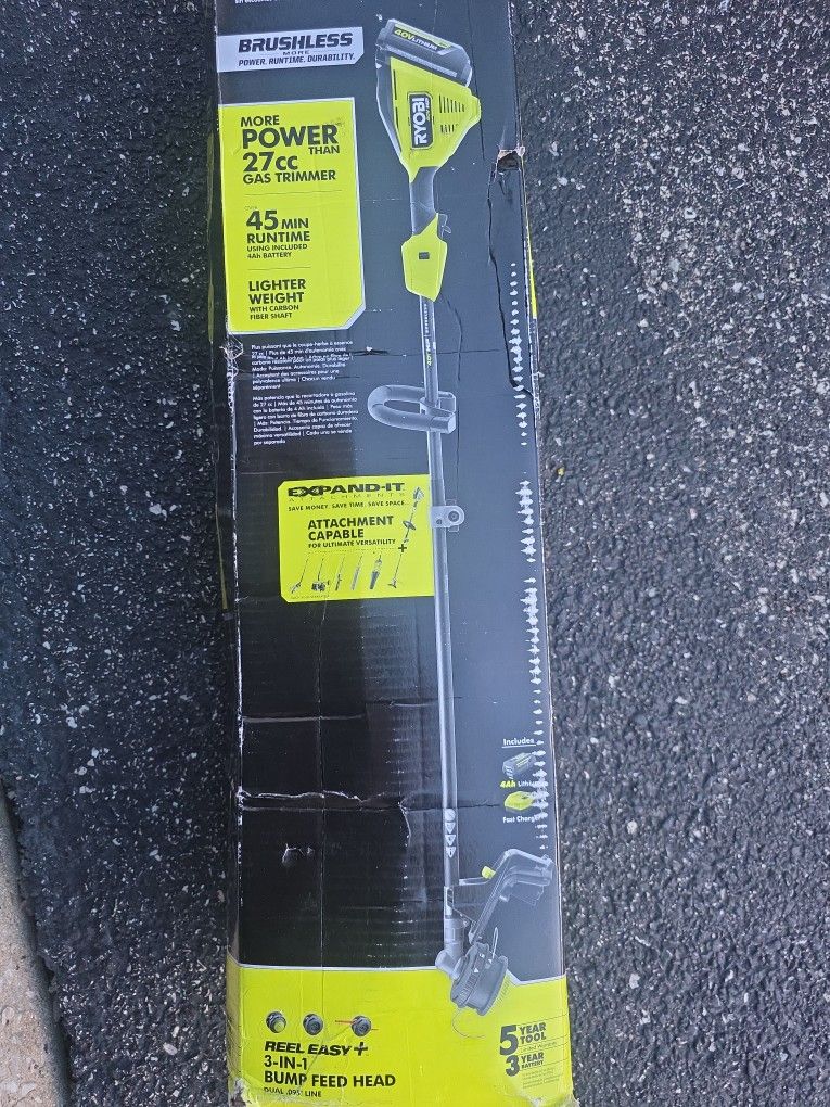 Ryobi 40v Brushless Trimmer Kit