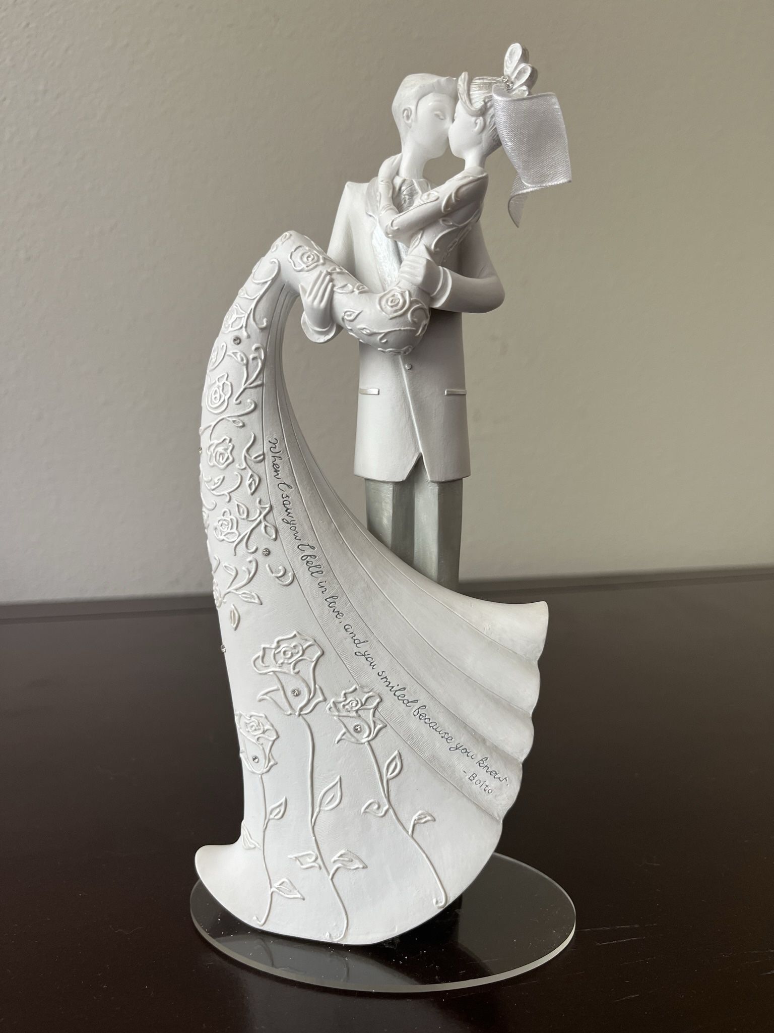 Language Of Love “The Kiss” Cake Topper, $20