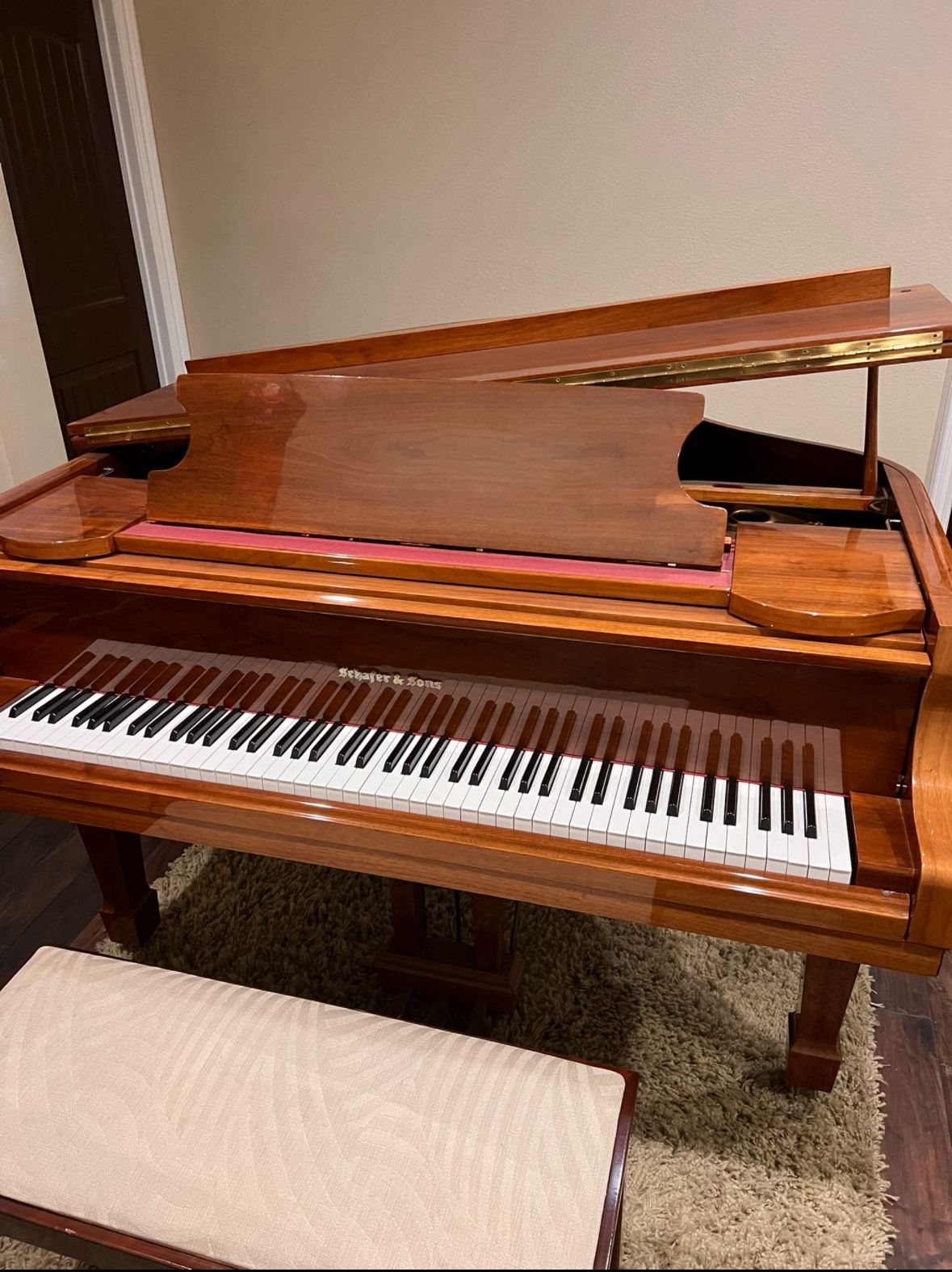 1987 Schaefer And Son’s Baby Grand Piano