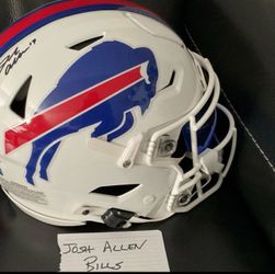 Josh Allen Buffalo Bills Autographed Football Helmet Original Signed