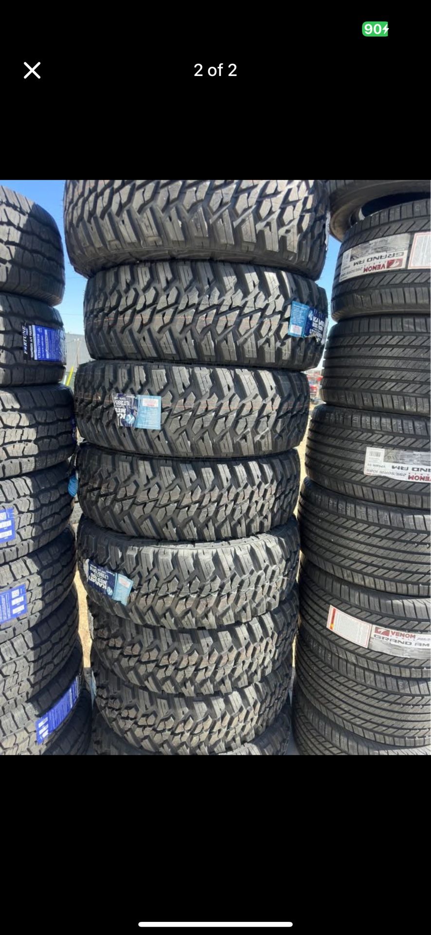 285/75/16LT Kanati Mud Hog M/T 10ply Tires