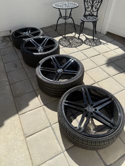 22” Verde V39 Parallax Wheels & Tires – Staggered Set of 4