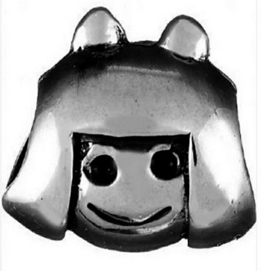 NEW Authentic Chamilia Girl Charm Bead.   Sterling Silver.   # GE-2.  Hallmarked CHAM & 925.  90% of Chamilia charms fit Pandora Bracelets.  Chamilia 