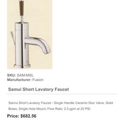 Silver Fusion Samui Bathroom Facet