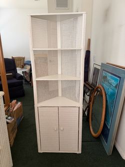 Wicker Storage Cabinets (2 available)
