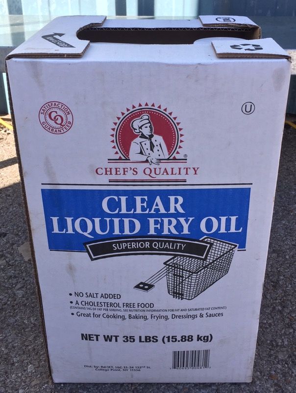 Chef's Quality Clear Liquid Fry Oil 35lbs