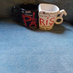 His And Hers Paris Mugs